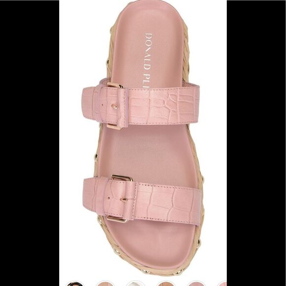 Donald Pliner platform slide  leather sandal size 6 and 7, NWT - Picture 5 of 14